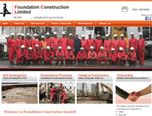 Tablet Screenshot of foundationconstructionltd.com
